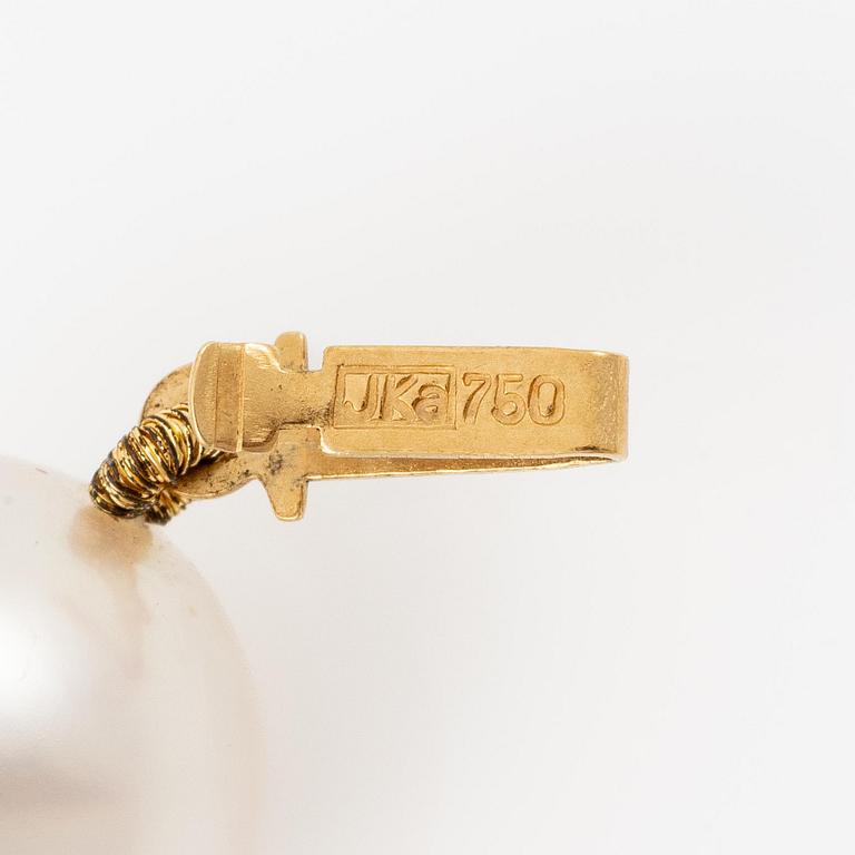 Collier odlade Söderhavspärlor lås 18K guld.