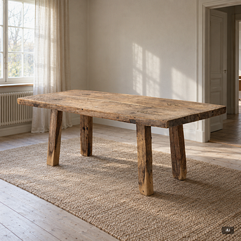 Table, folk art, so-called “Hedningabord”, 18th/19th century.