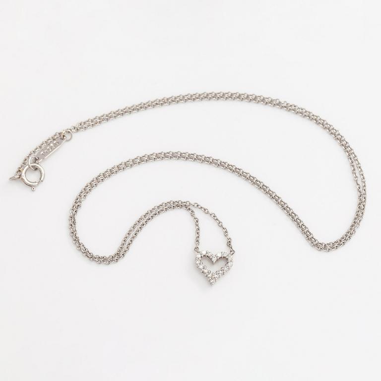 Tiffany & Co, kaulakoru, "Tiffany Hearts", platinaa ja timantteja.