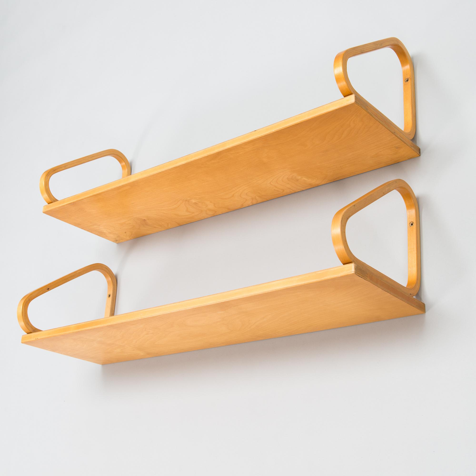 ALVAR AALTO, Two mid 20th Century '112B' shelves for Artek.