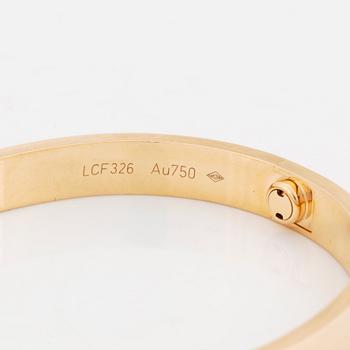 A Cartier 18K gold "Love" bracelet.