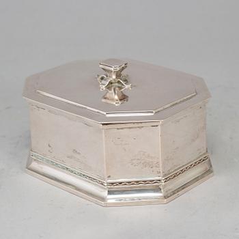 A silver box from K Anderson, Stockholm, 1935.