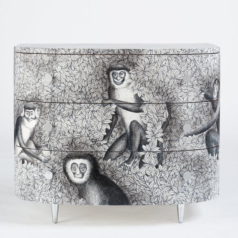 Piero Fornasetti, byrå "Scimmie & Co", Fornasetti, Italien, Milano 2018.