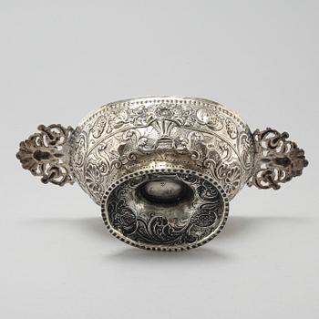 A silver brandy-bowl, likely by Hendrik van Manen, Sneek, Netherlands, 1782.