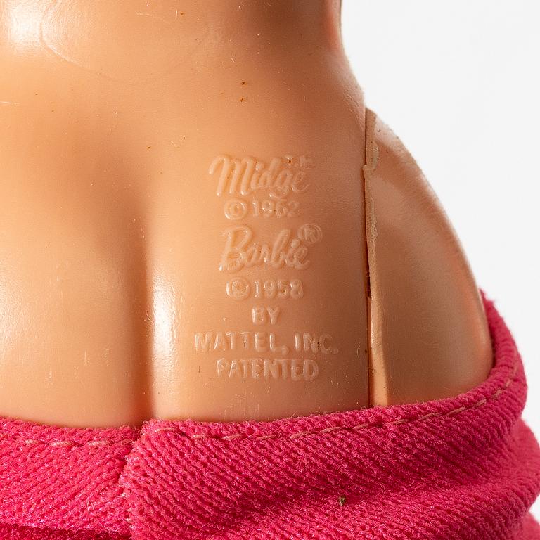 Barbie dolls, 7 pcs, Mattel, 1960s/70s.