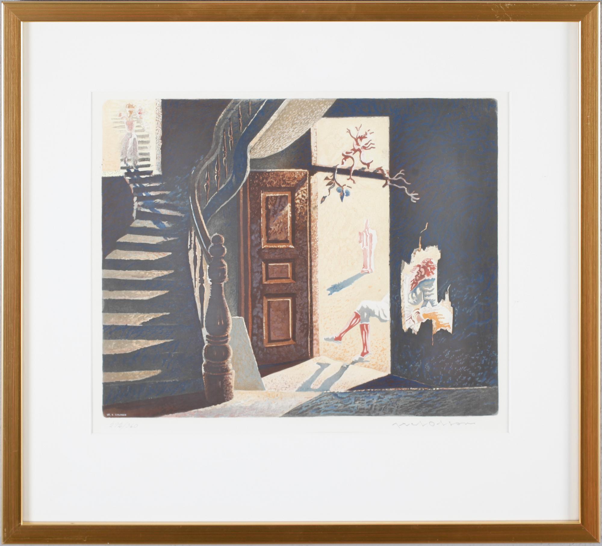 AXEL OLSON, färglitografi, signerad och numrerad 292/360.