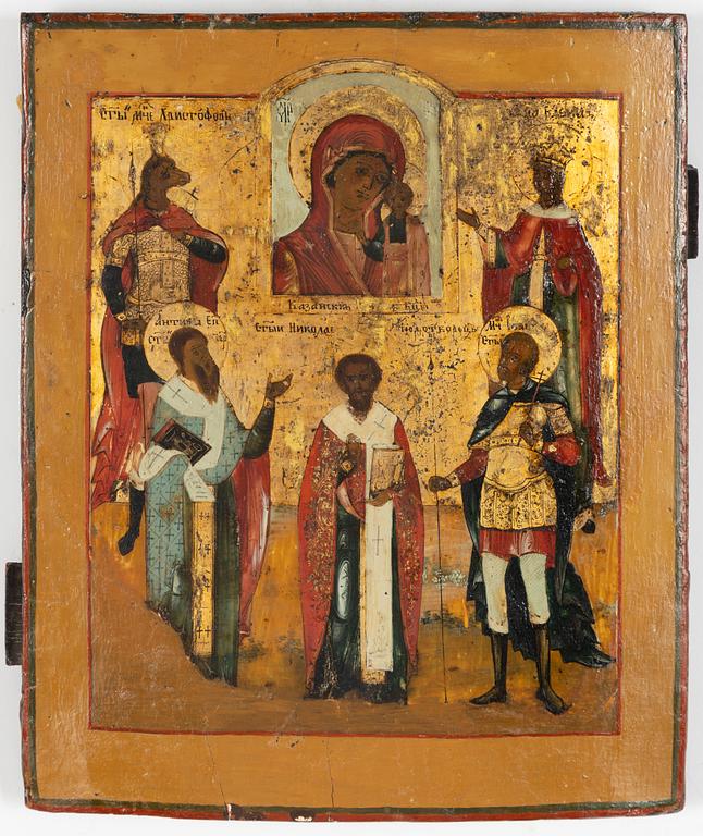 Icon, Russia, 19th century, tempera on panel.
