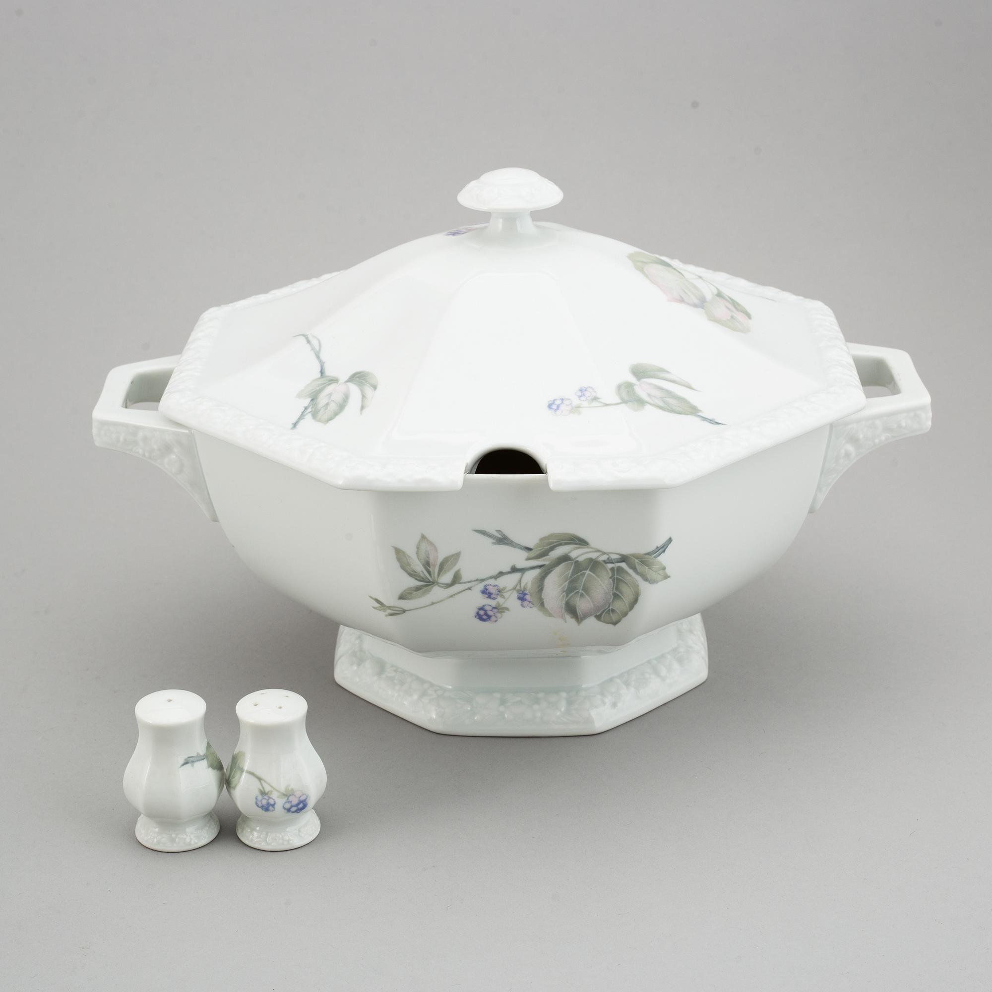 MATSERVIS, 93 delar, Rosenthal Maria Björnbär, 1900-tal.