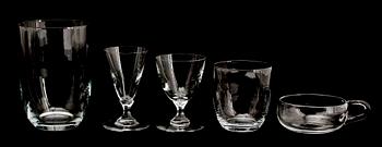 GLASSERVIS, ca 115 delar, Strömbergshyttan, 1900-talets första hälft.