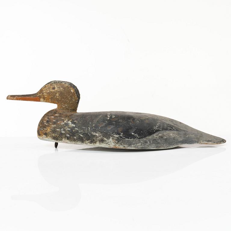A pair of wood duck decoys, 20th century.