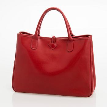 Longchamp, a leather 'Roseau' bag and coin pouch.