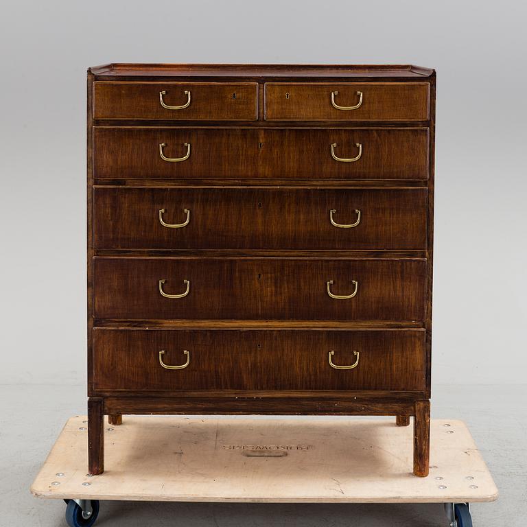 A first half of the 20th century chest of six drawers by Nordiska Kompaniet.