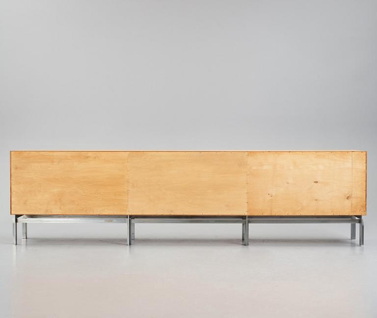 Preben Fabricius & Jørgen Kastholm, attributed to, a large sideboard, presumably executed by cabinetmaker Poul Bachmann, Denmark 1966–1970.