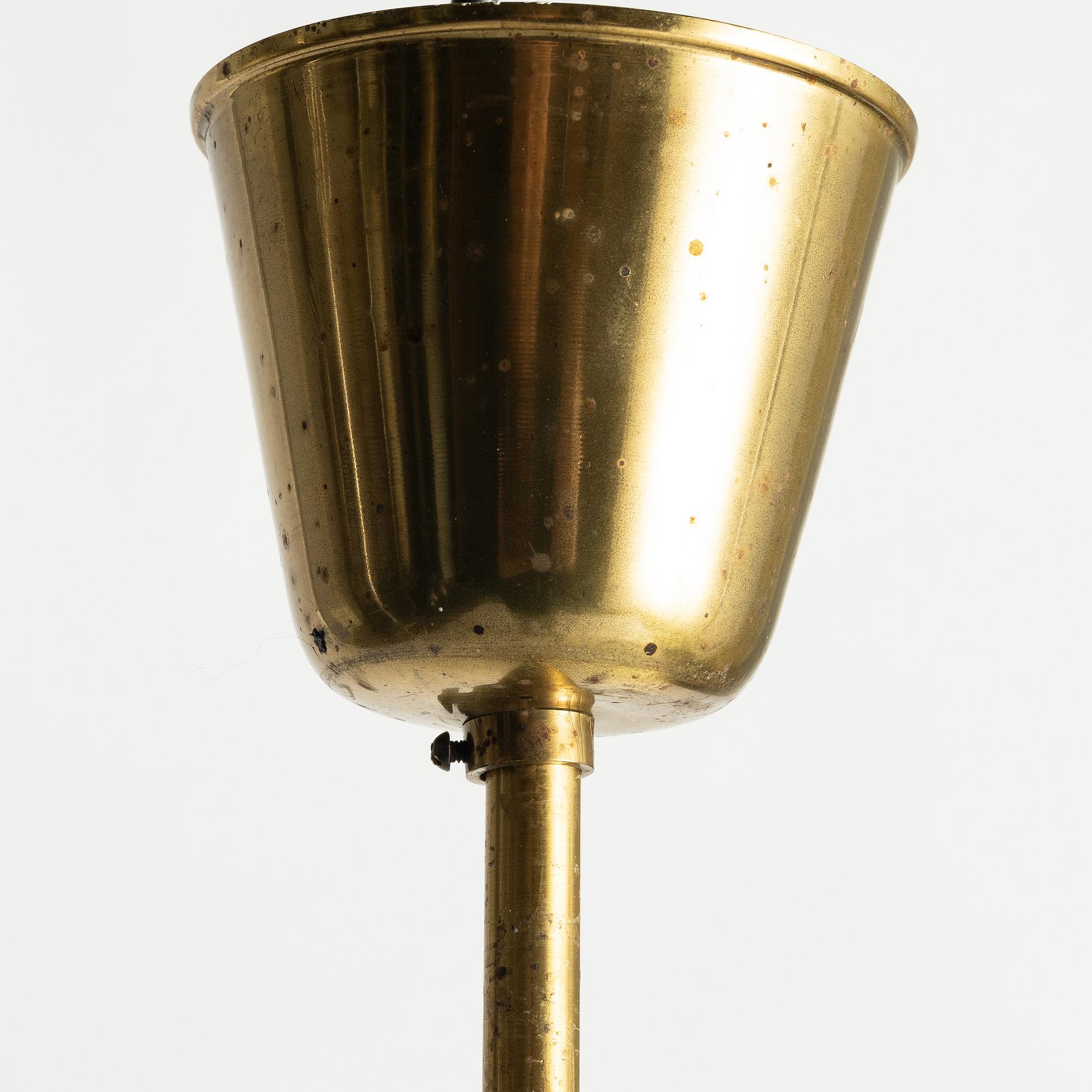 Ceiling lamp, Swedish Modern, Orrefors, 1940s.