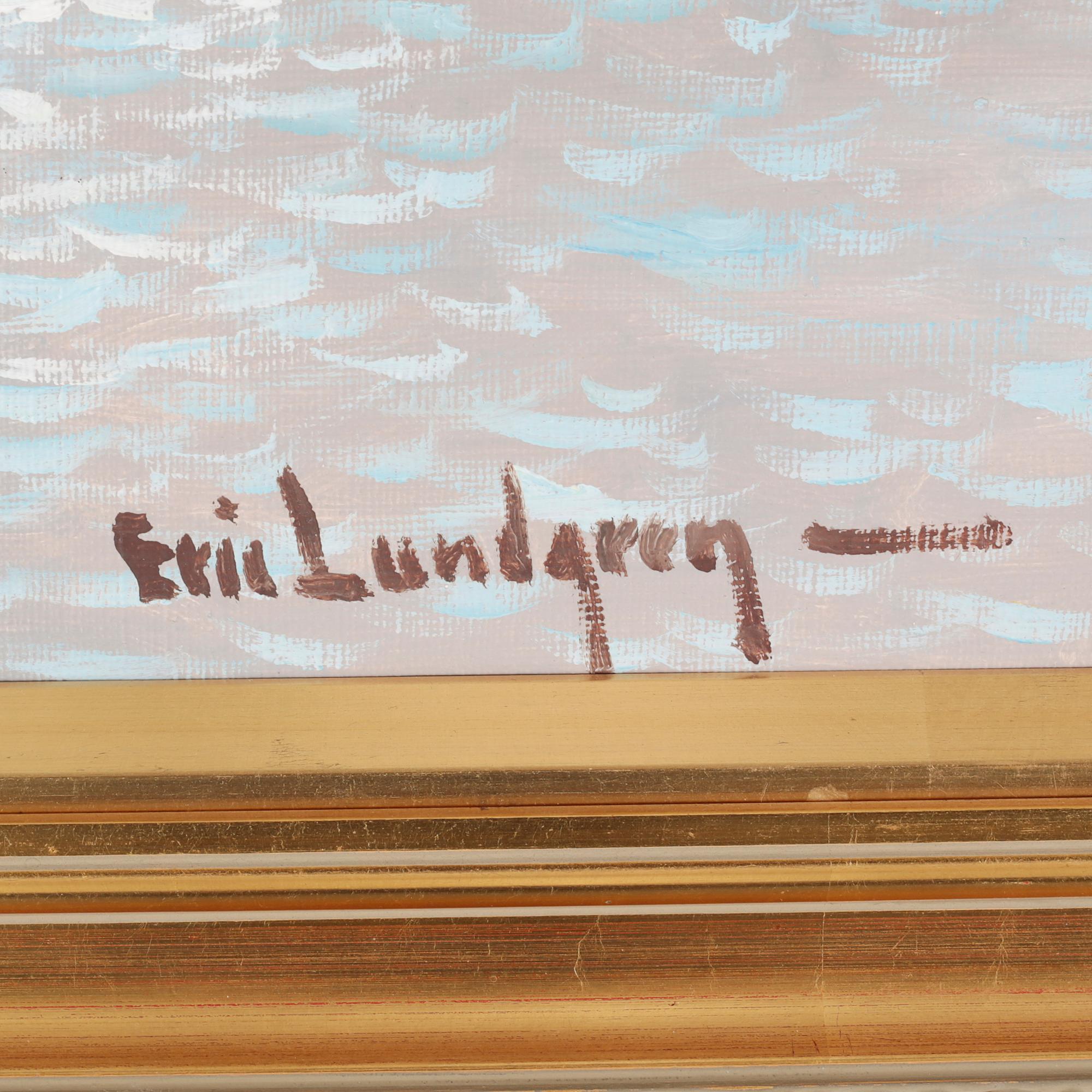 ERIC LUNDGREN, olja på duk, signerad.