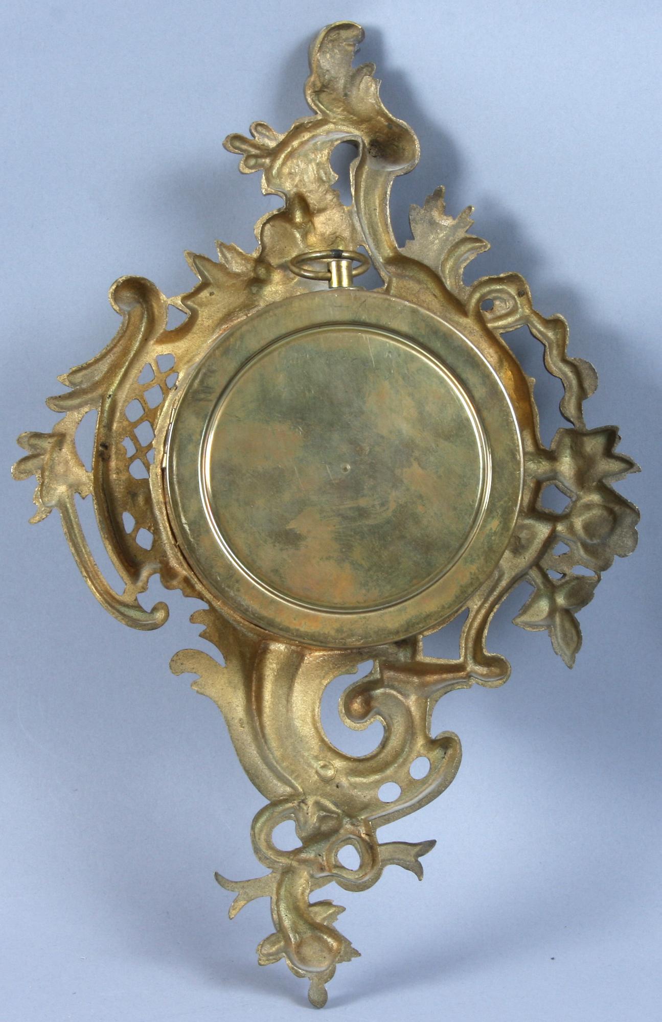 VÄGGUR, gulmetall, rokokostil, 1900-tal.