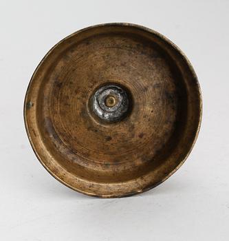 LJUSSTAKE, mässing, barock, 1600-tal.