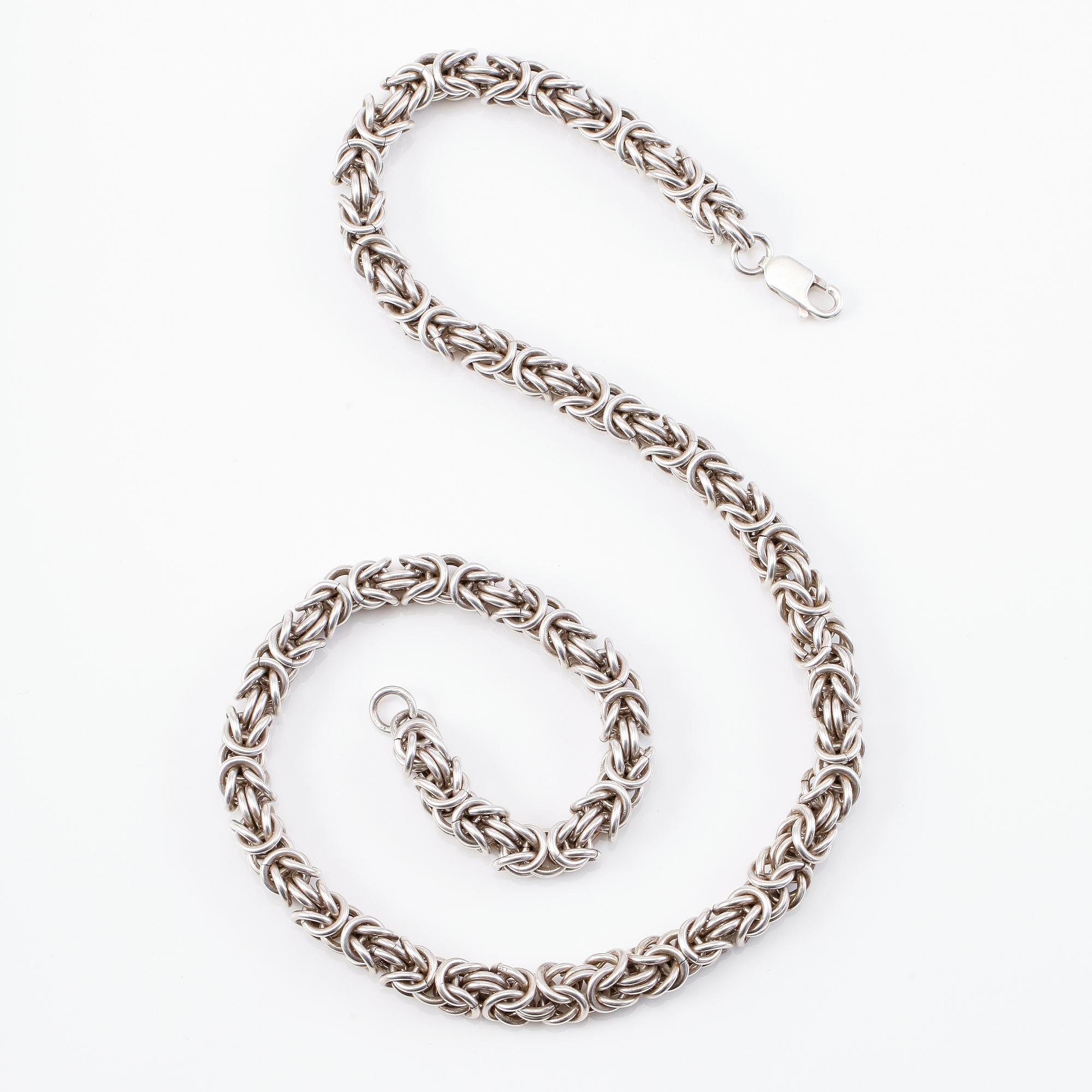 COLLIER, sterlingsilver, 1900-talets andra hälft. Vikt ca 137 gram.