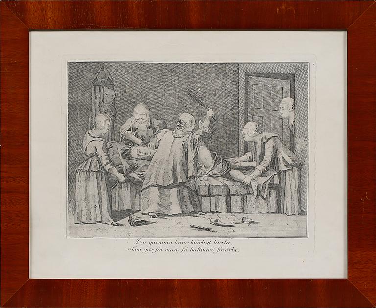 JACOB GILLBERG, etsning, senare avdrag.