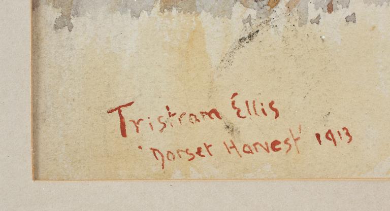 TRISTRAM JAMES ELLIS, akvarell, sign o dat 1913.