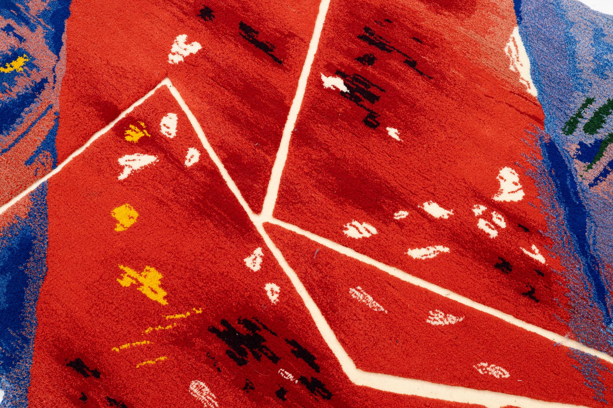 Arne Tengblad, tapet, tuftad i relief, Kasthall, 1987, 200 x 152 cm.