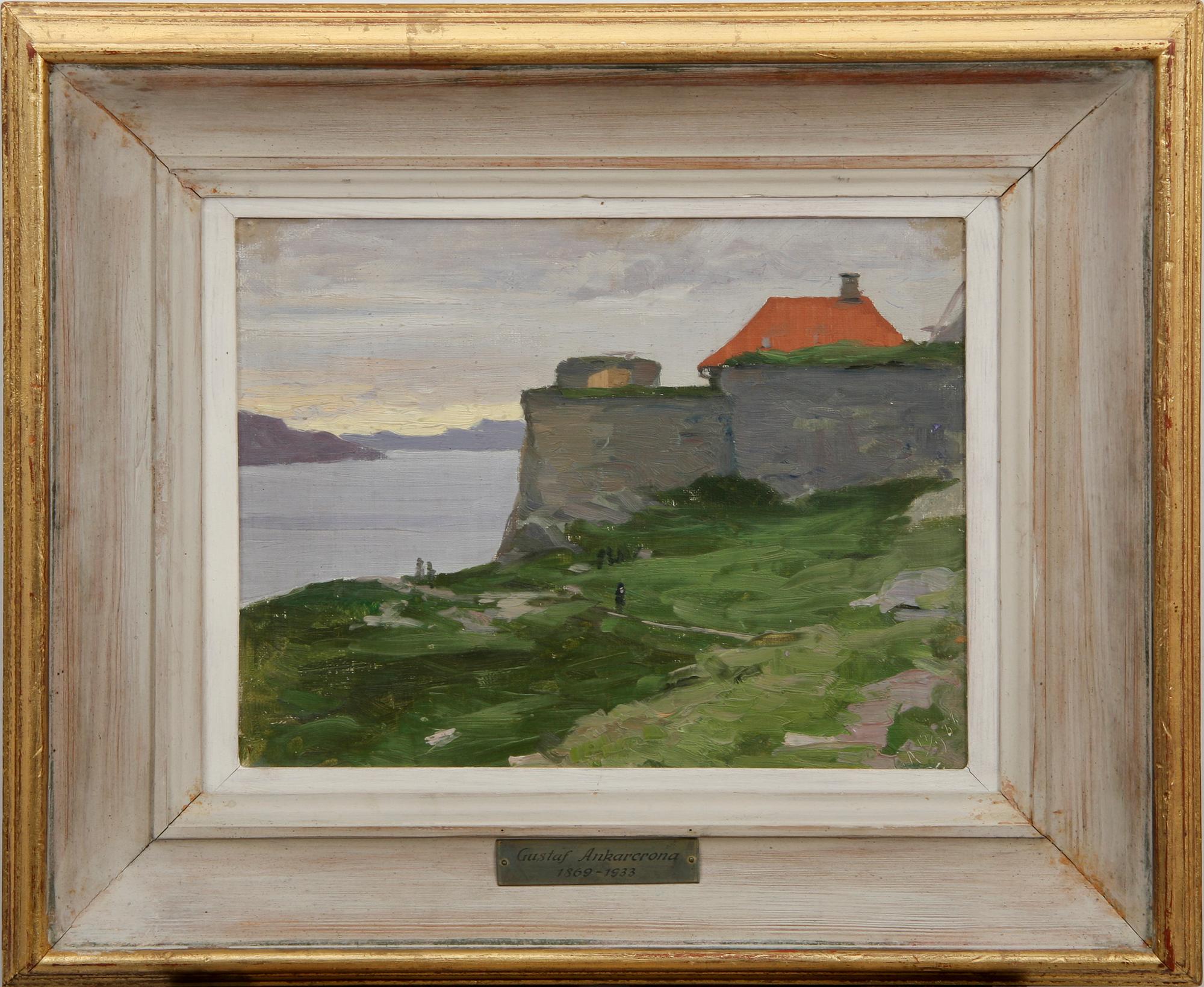 GUSTAF ANKARCRONA, olja på pannå, sign o dat 15/9 -88.