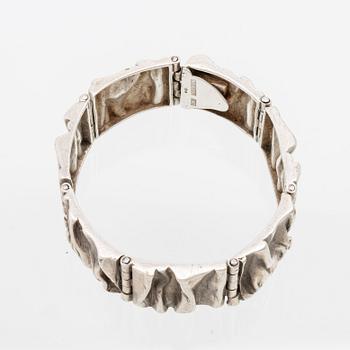 Matti Hyvärinen, sterling silver bracelet, 1971 Finland.