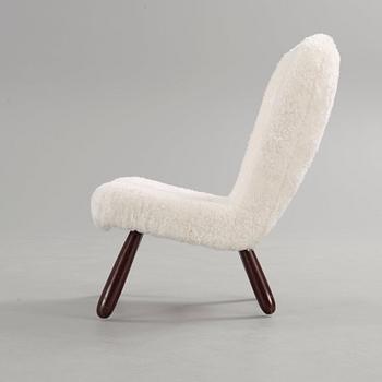 A 'Clam' easy chair attributed to Philip Arctander, 1940's-50's.