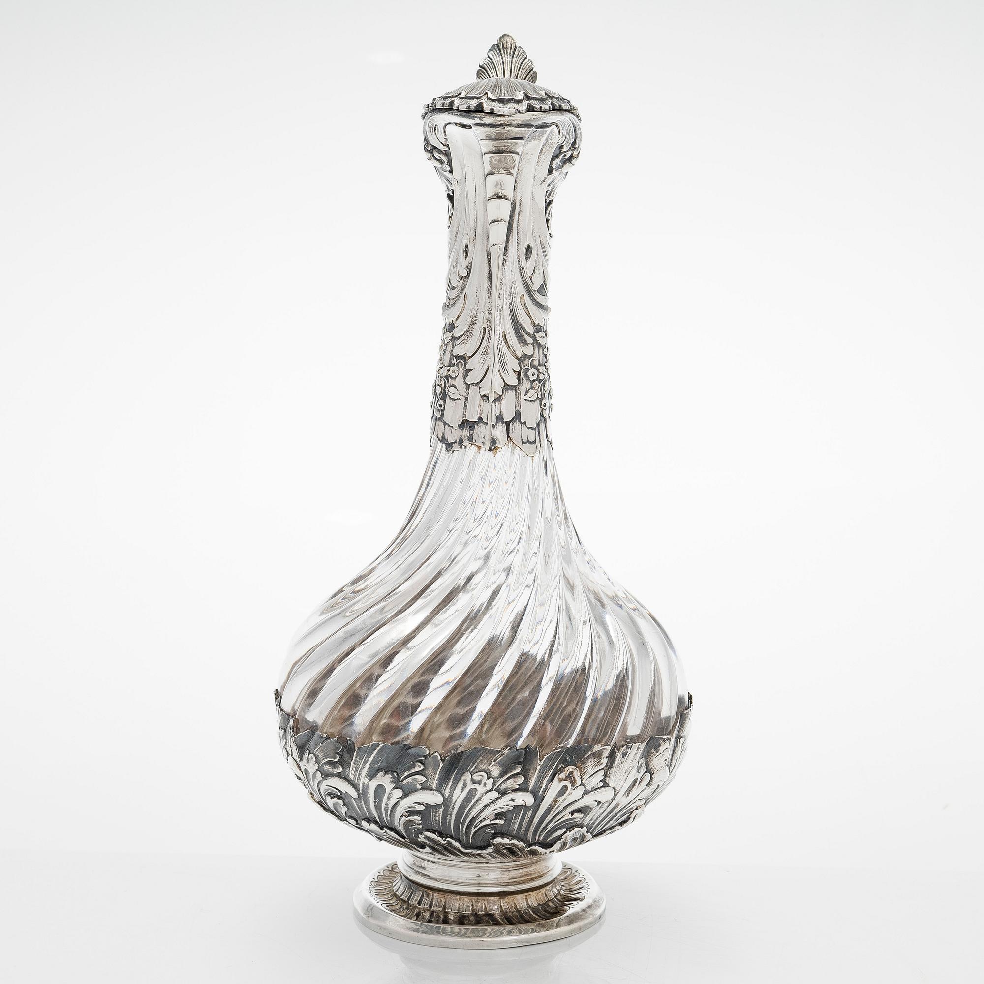 Labat François, Viinikannu, hopea, lasi, Pariisi Paris 1897-1920.