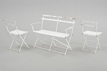 TRÄDGÅRDSGRUPP, 4 delar, soffa märkt Rigidex, 19/2000-tal.