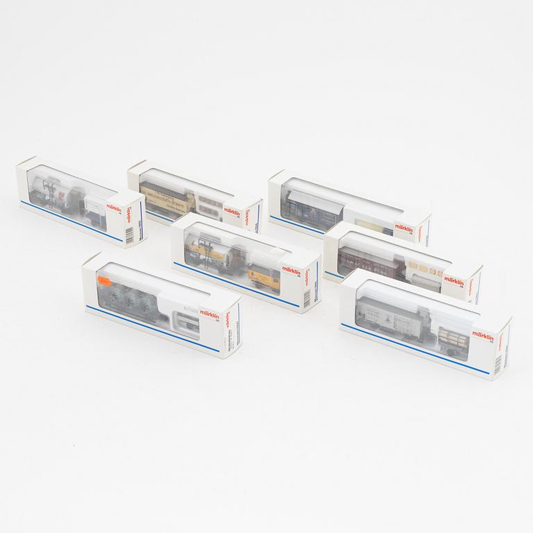 Märklin, seven car sets, "Museum" edition, gauge H0, in boxes.