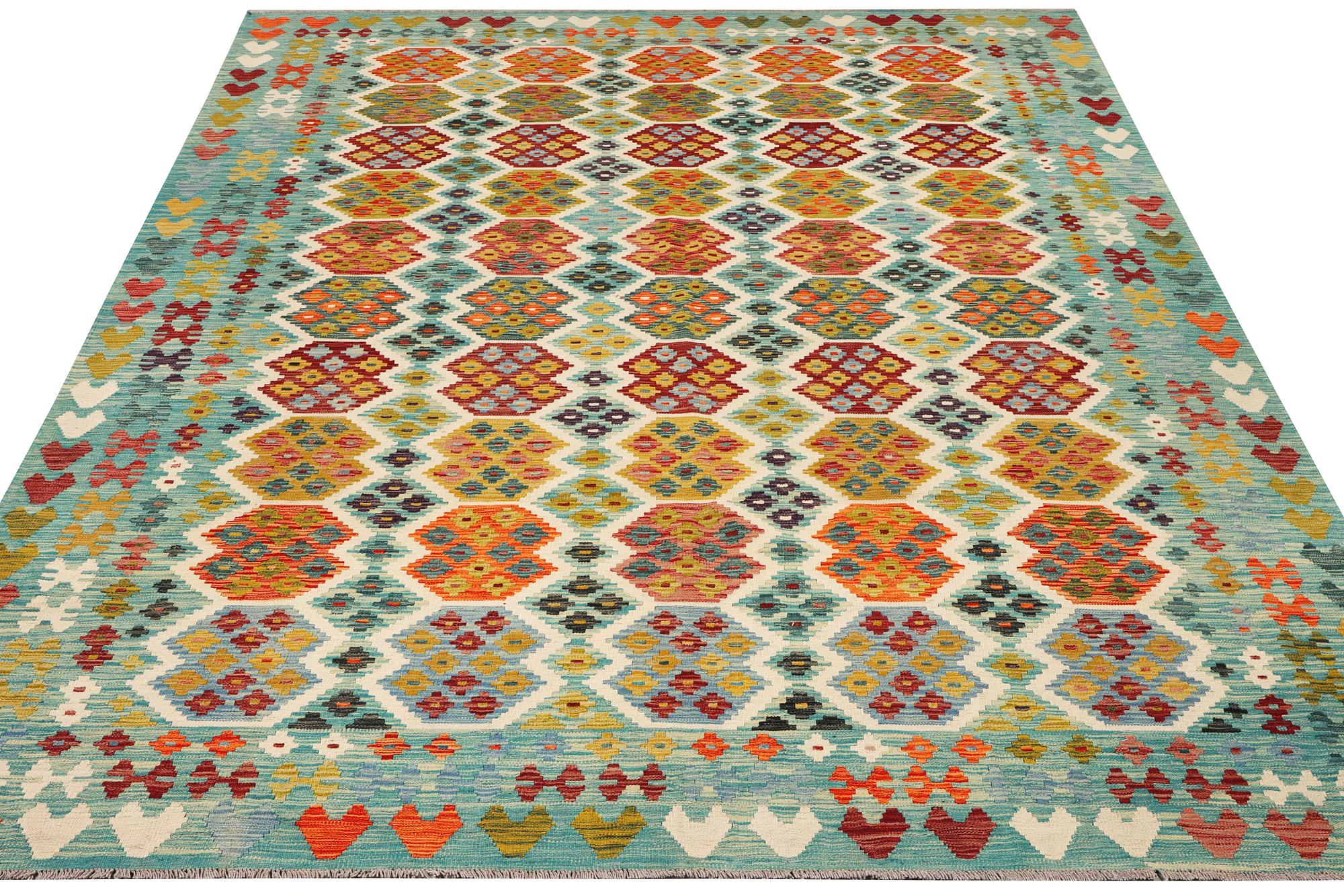 A Kilim carpet, c. 357 x 261 cm.