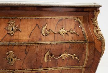 A Swedish Rococo commode by L. Nordin, not signed.