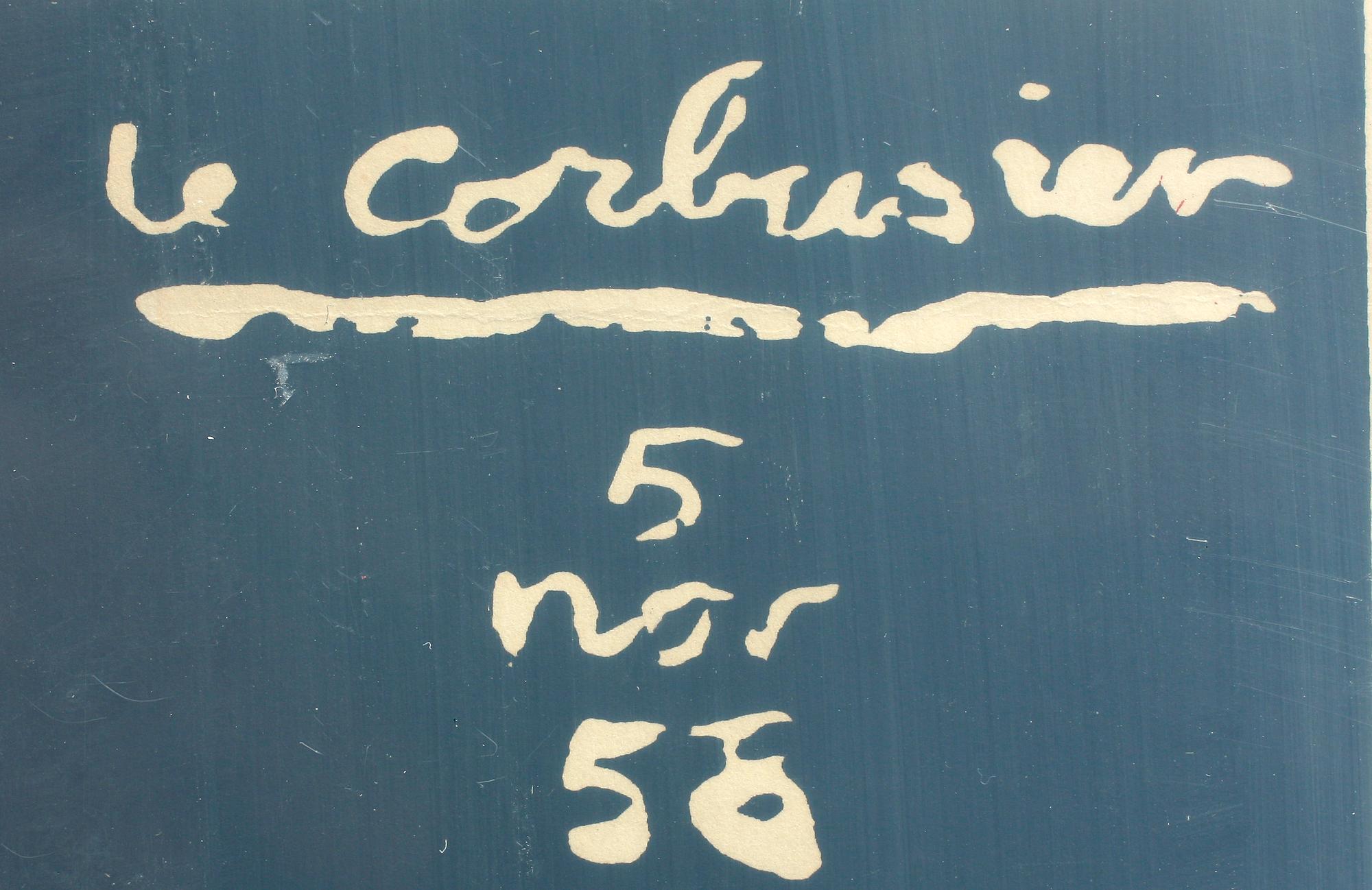 UTSTÄLLNINGSAFFISCH, Le Corbusier.