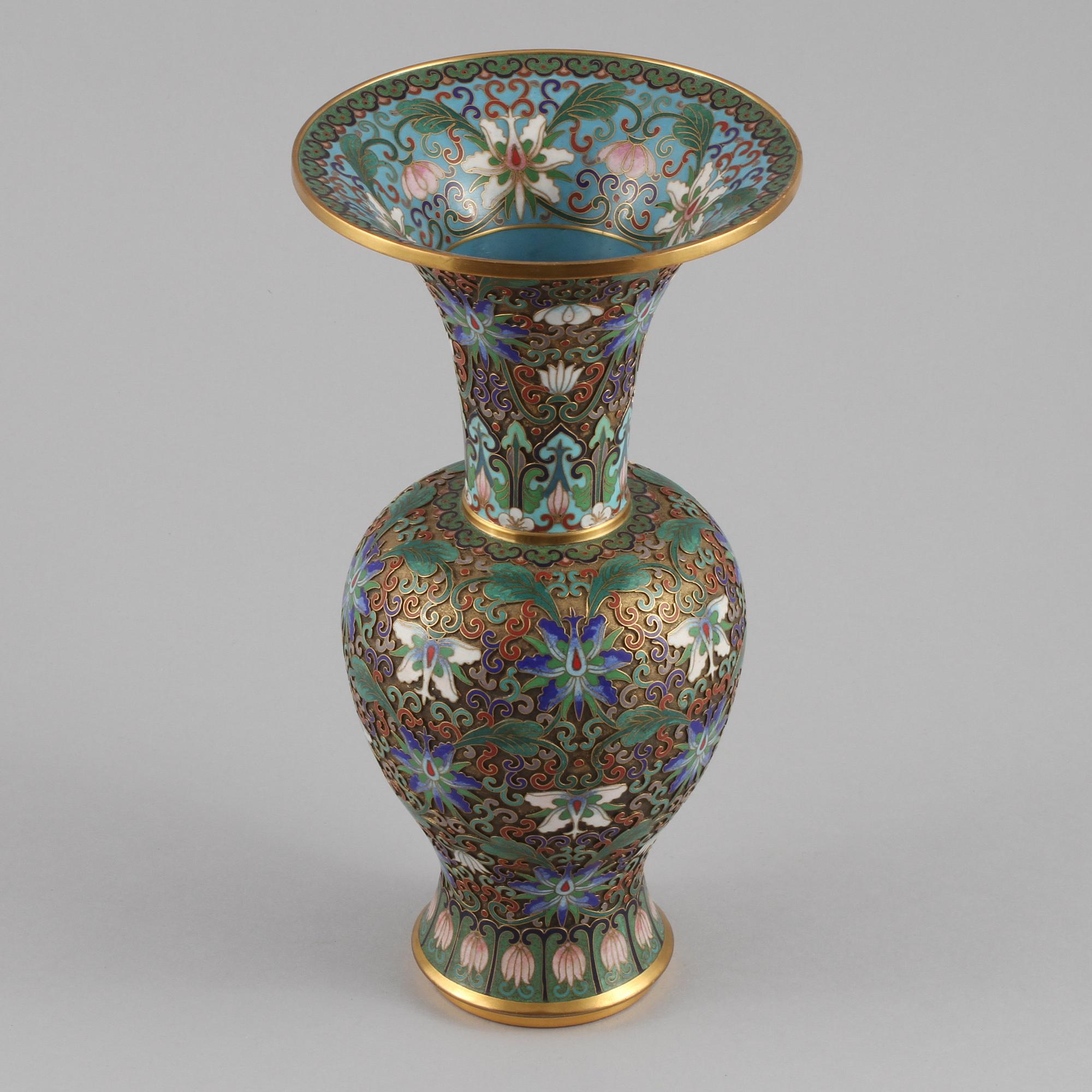 VAS, cloisonné, orientalisk, 1900-tal.