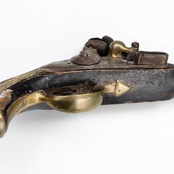 A Russian flintlock pistol, model 1809.