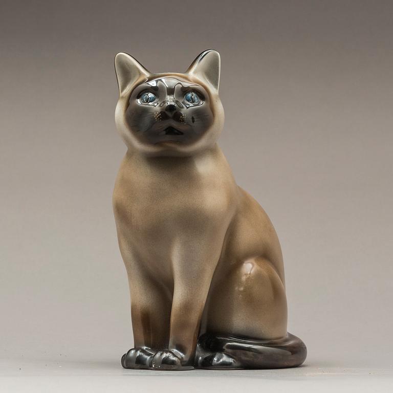 FIGURIN, Katt, porslin, Fornasetti, Italien.