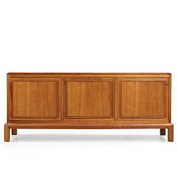 NILS AHRBOM & HELGE ZIMDAHL, a walnut sideboard, Stockholm 1932.