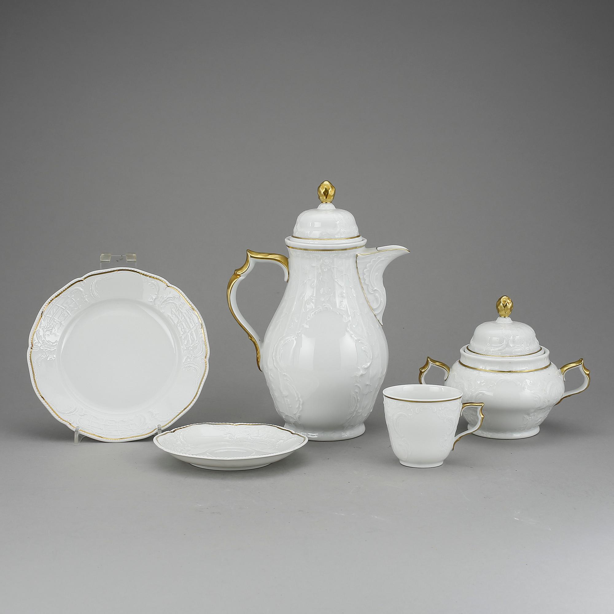 KAFFESERVIS, 25 delar, porslin, Rosenthal, Tyskland, 1900-talets första hälft.