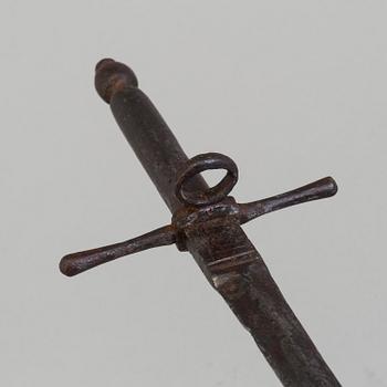 A south european 1600th style left hand dagger 18th / 19th century.