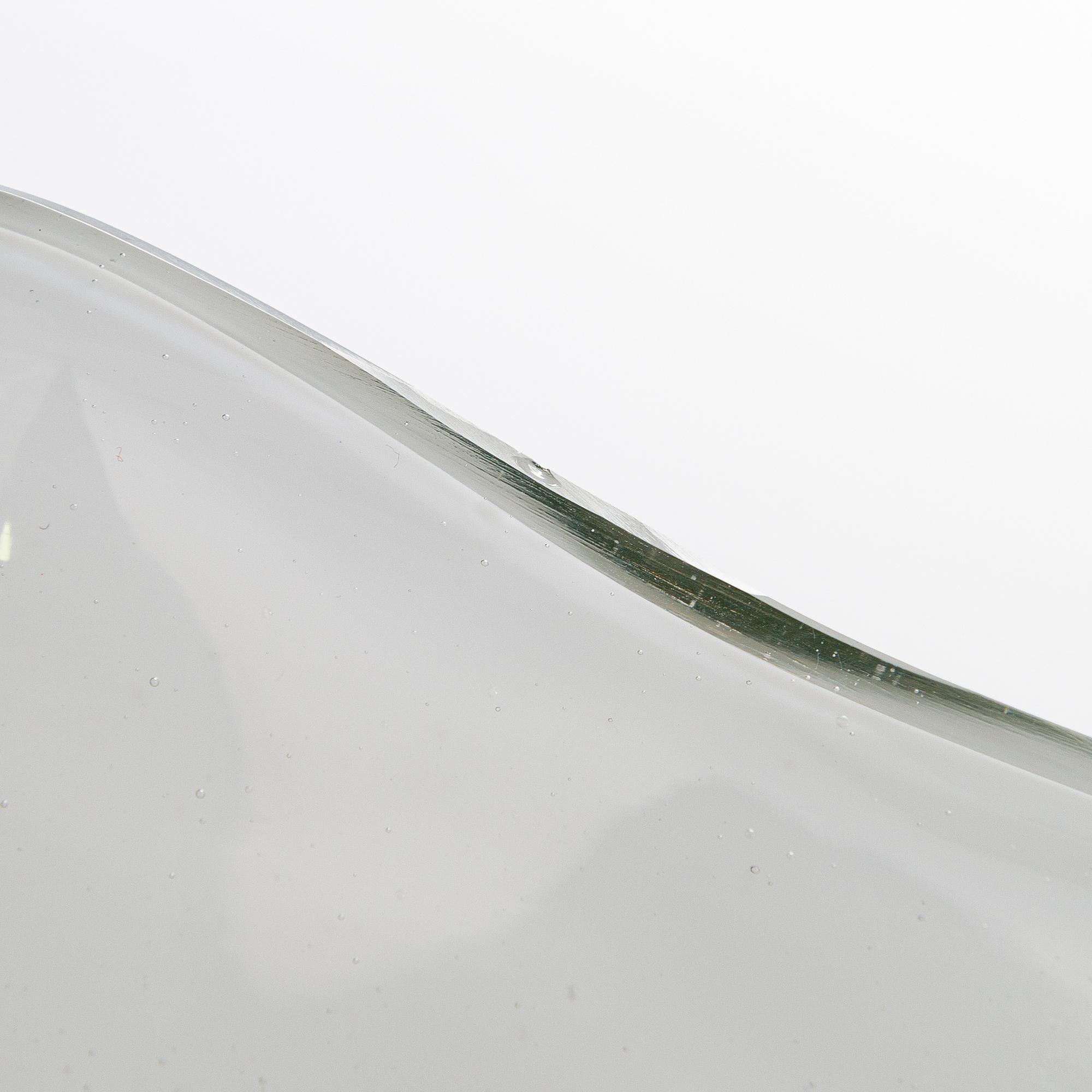 Alvar Aalto, One part of 1950's Aalto flower' glass sculpture signed Alvar Aalto Iittala.