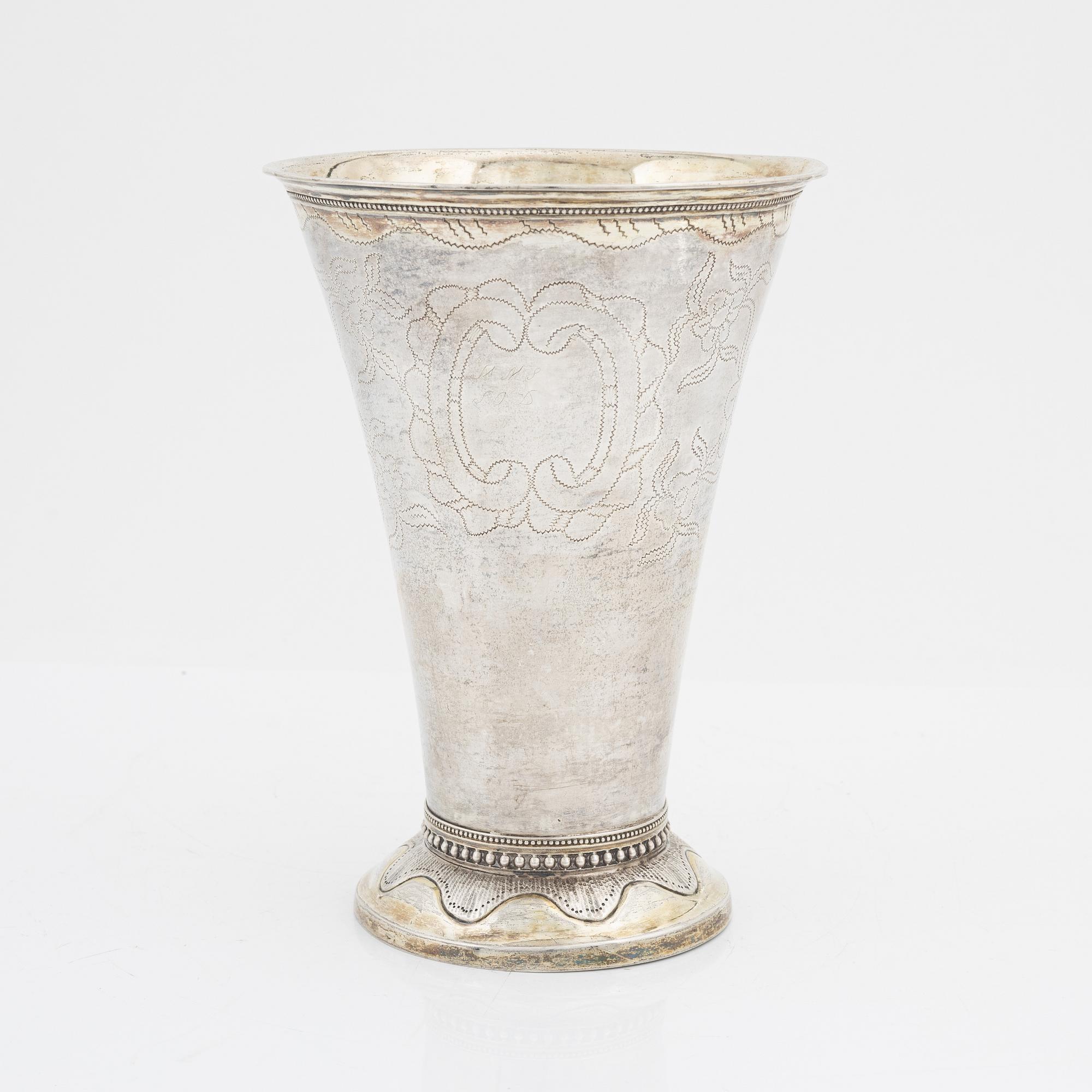 Erik Ericson, bägare, silver, Uppsala, 1797.