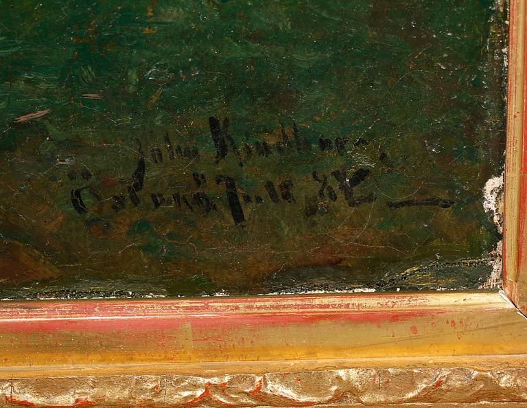 JOHAN KINDBORG, olja på duk, signerad och daterad 87?.