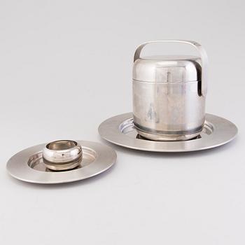 TIMO SARPANEVA, Set of stainless steel objects by Opa, Finland, late 20th Century.