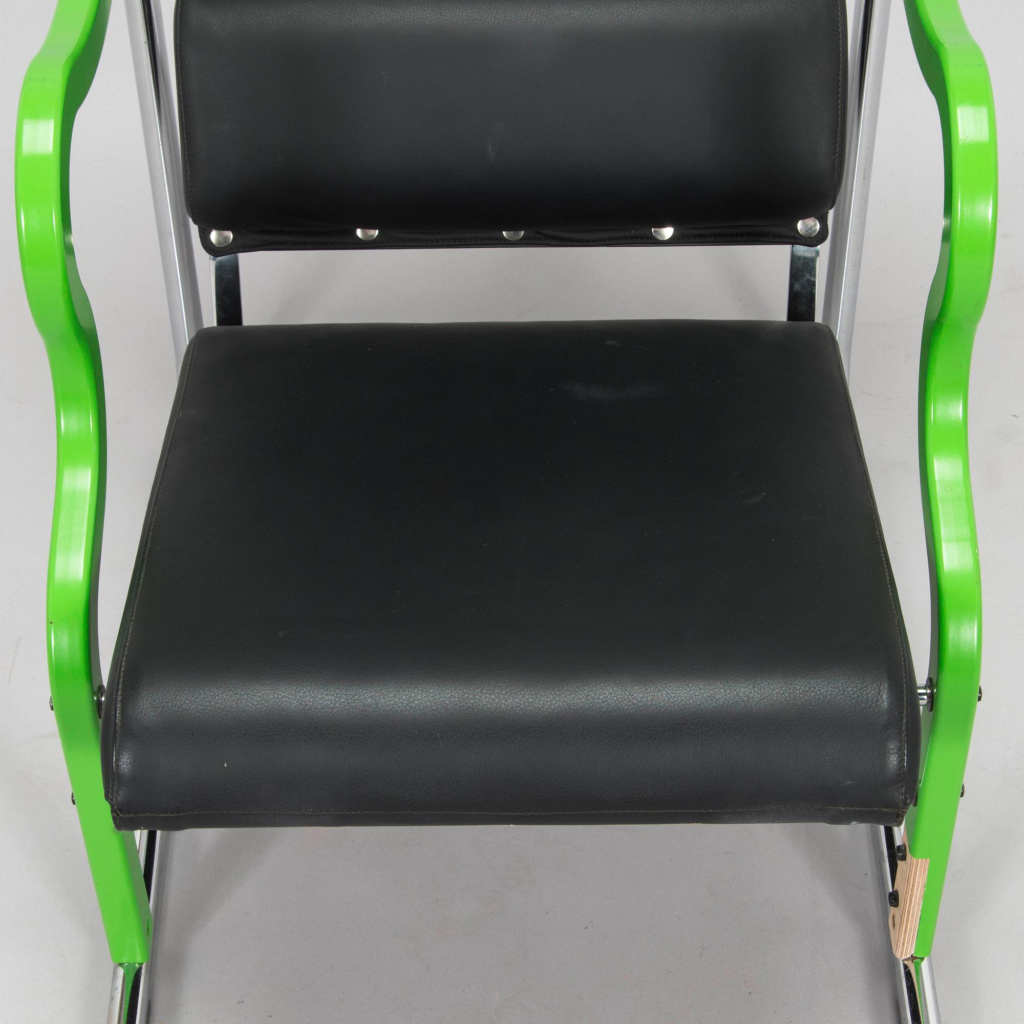 Yrjö Kukkapuro, nojatuoli "Experiment", Avarte 1980-luku.