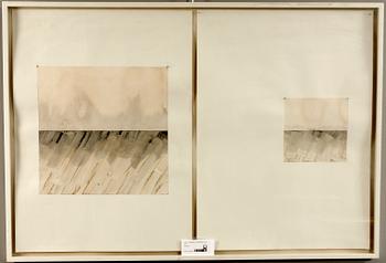 SUSAN WEIL, akvarell/diptyk, sign o dat 77.