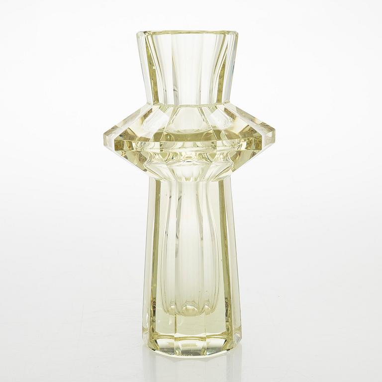 Aimo Okkolin, a 'Lighthouse' vase signed Aimo Okkolin Riihimäen Lasi Oy.