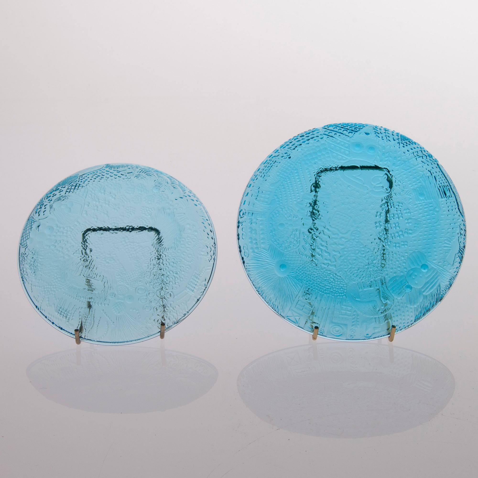 GLASSERVIS, 20 delar, "Fauna", Oiva Toikka, Nuutajärvi. 1970/80-tal.
