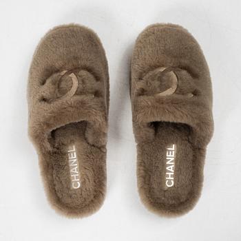 Chanel, slippers "Mules" and bag, Size 36 C, 2024.
