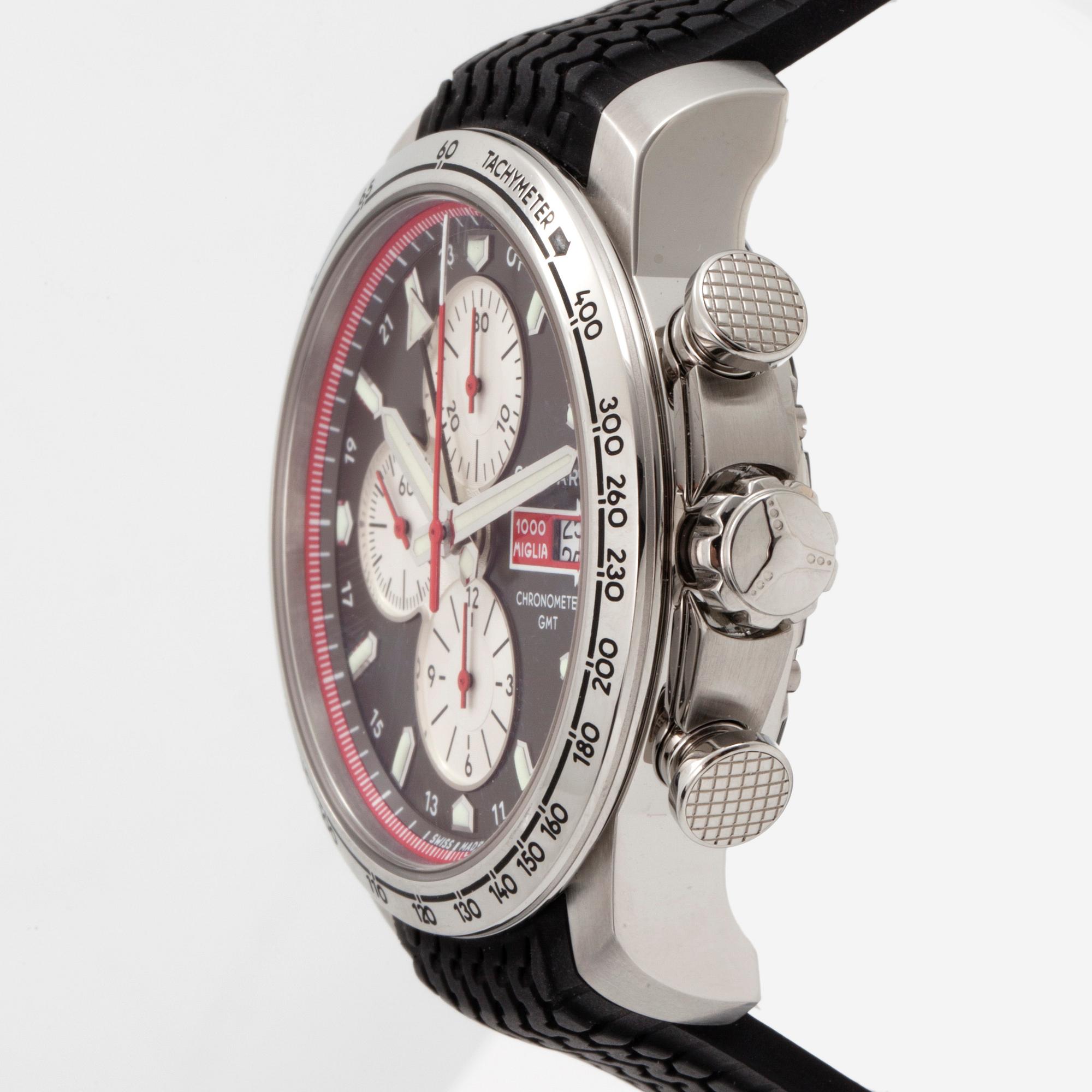 CHOPARD, Mille Miglia, Chronometer, GMT "Tachymeter", chronograph, wristwatch, 44 mm,